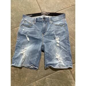 Torrid Women’s Sky High Skinny Distressed Denim Shorts 12